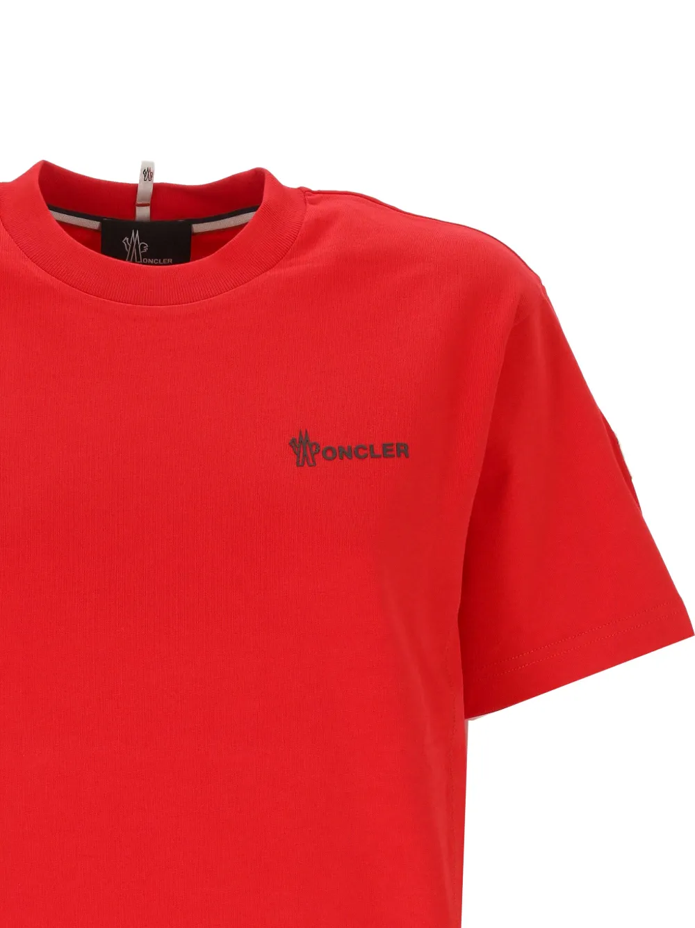 Moncler Grenoble T-shirt met logoprint Rood