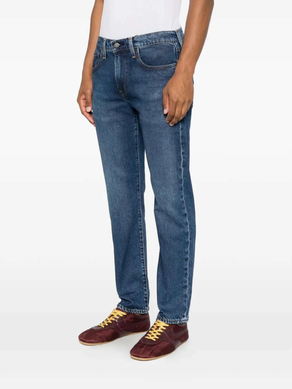 Levi's 502 Taper jeans met logopatch Blauw