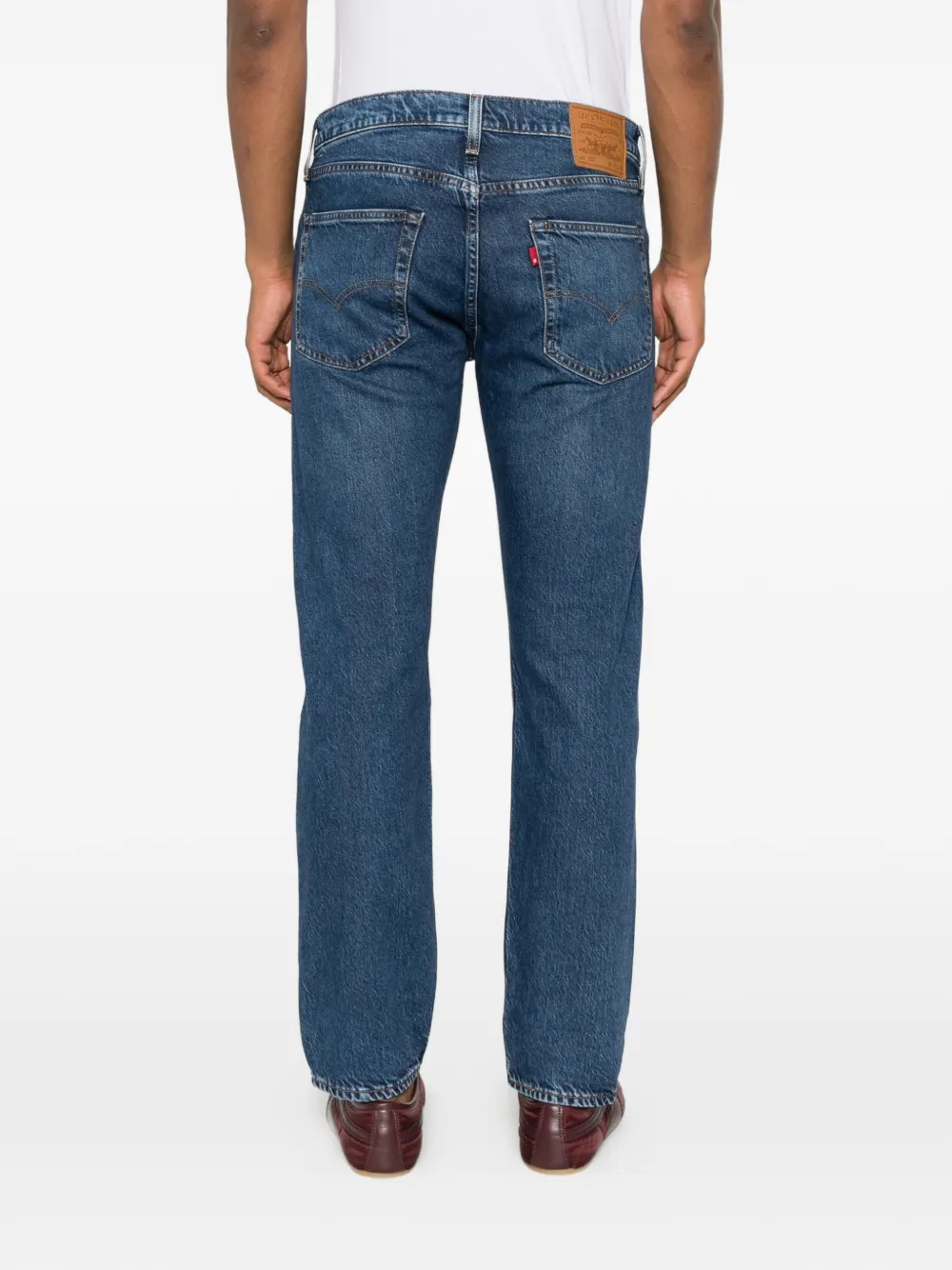 Levi's 502 Taper jeans met logopatch Blauw