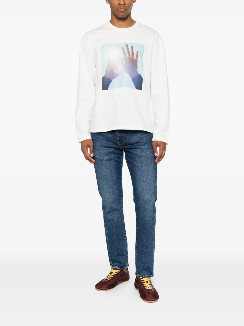 Levi's 502 Taper jeans met logopatch Blauw