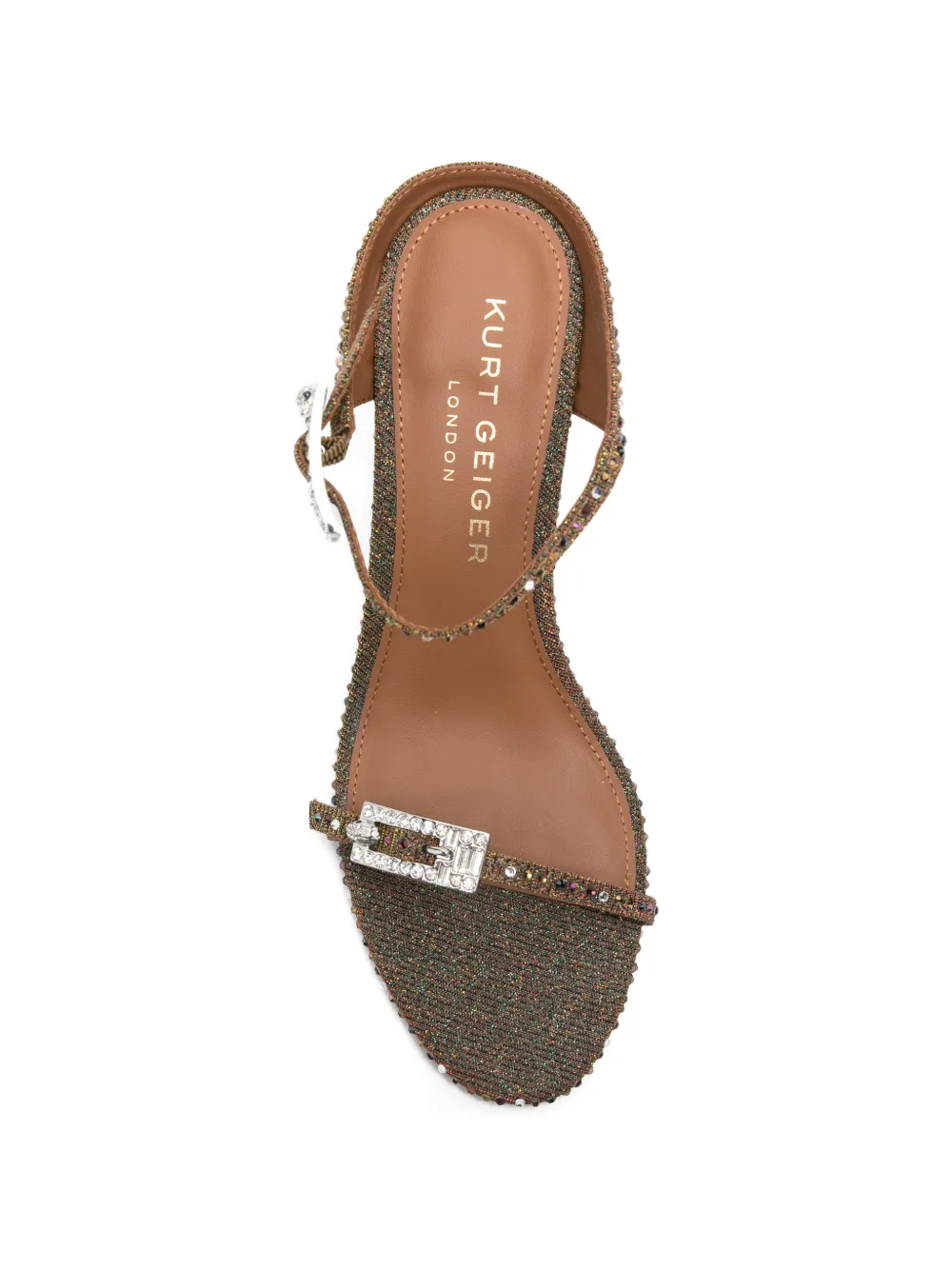 Kurt Geiger London Sandalen met gesp Bruin