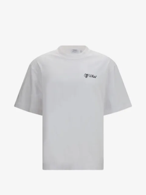 Off-White playera con logo estampado