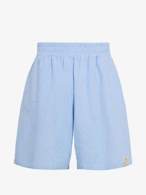 Family First striped seersucker shorts