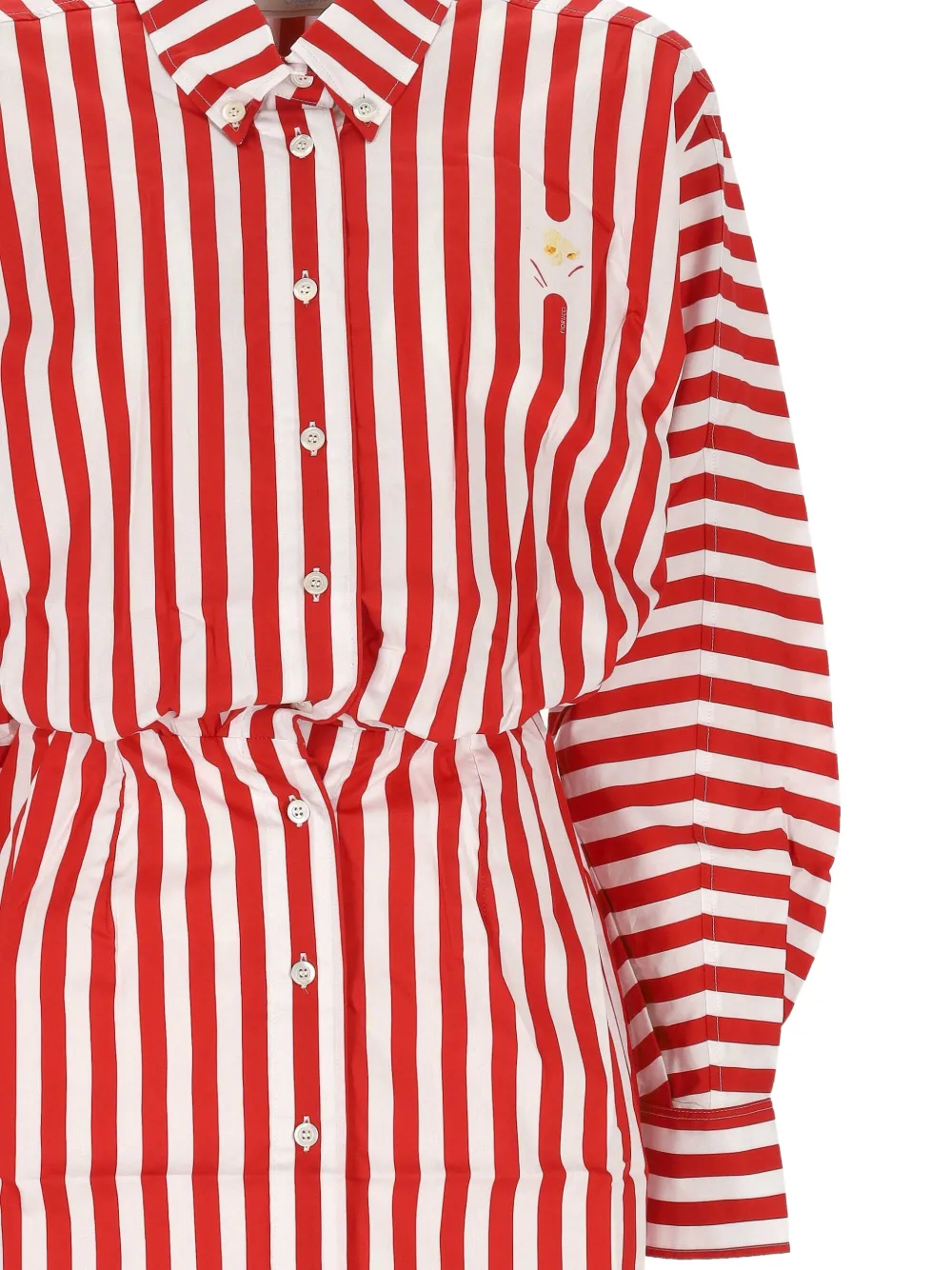 Fiorucci Gestreepte blousejurk Rood