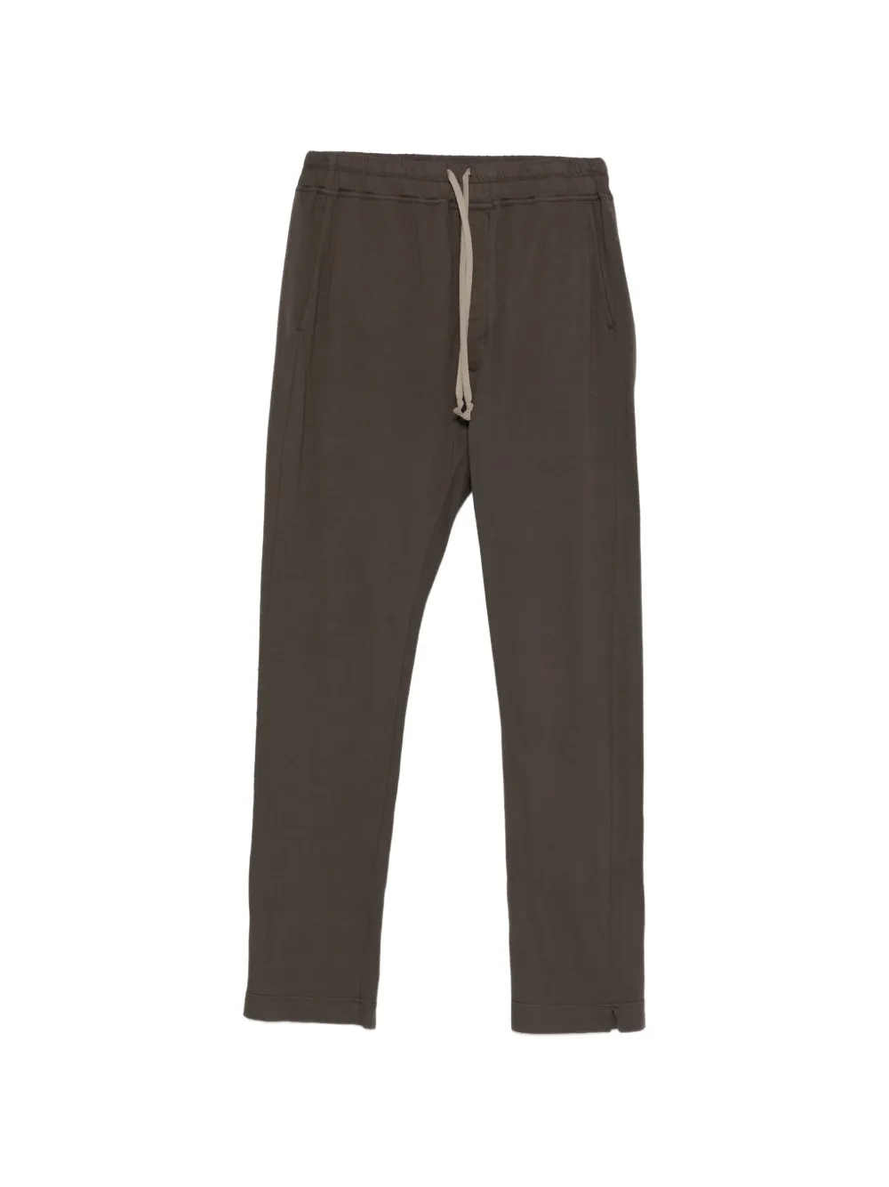 Rick Owens DRKSHDW drawstring-waist cotton trousers - Marrone