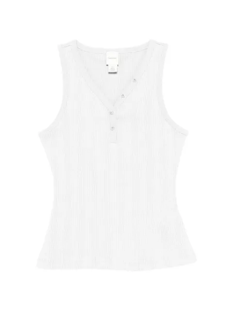 Calvin Klein ribbed-knit V-neck tank top