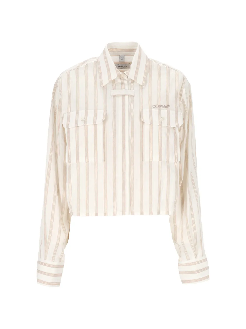 Off-White striped pocket shirt - Toni neutri