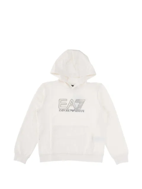 Ea7 Emporio Armani logo-print hoodie