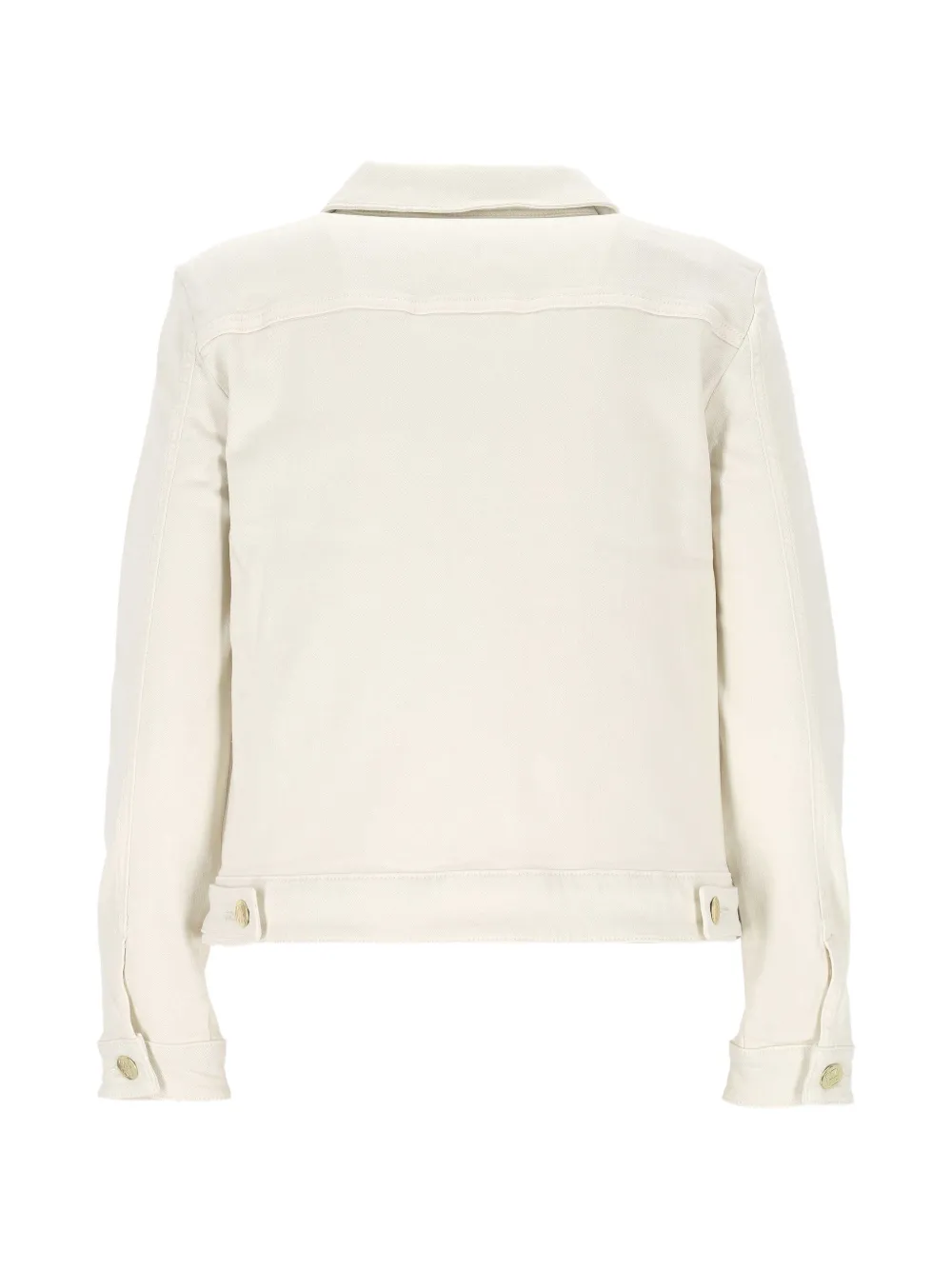 Marella Denim jack met logoknoop Beige