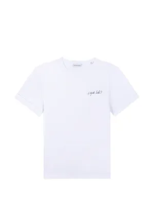 MAISON LABICHE ホワイト Tシャツ XS Maison Labiche croissant-embroidered T-shirt | White | FARFETCH