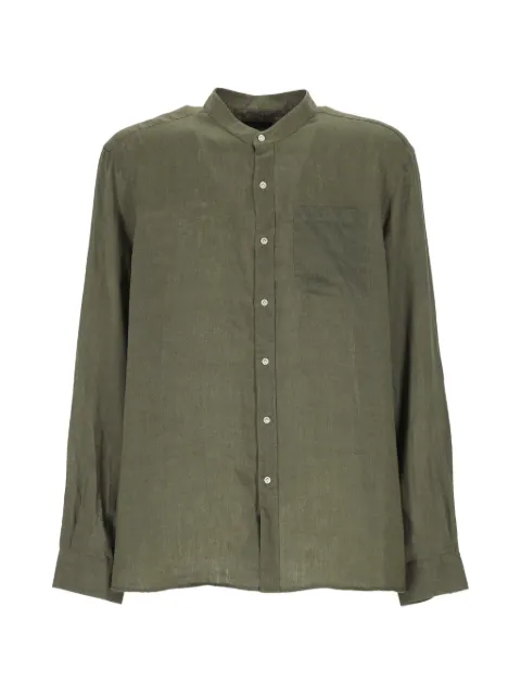 Fay mandarin-collar chest-pocket shirt