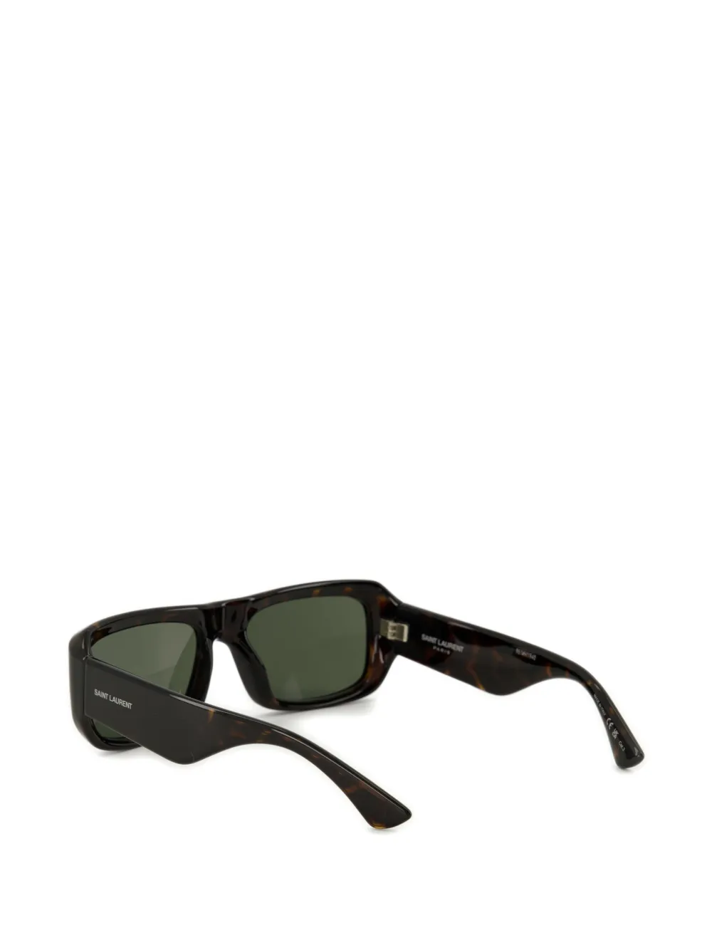 Saint Laurent SL 869 zonnebril met rechthoekig montuur Bruin