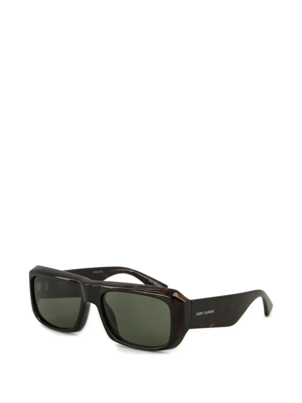 Saint Laurent SL 869 zonnebril met rechthoekig montuur Bruin