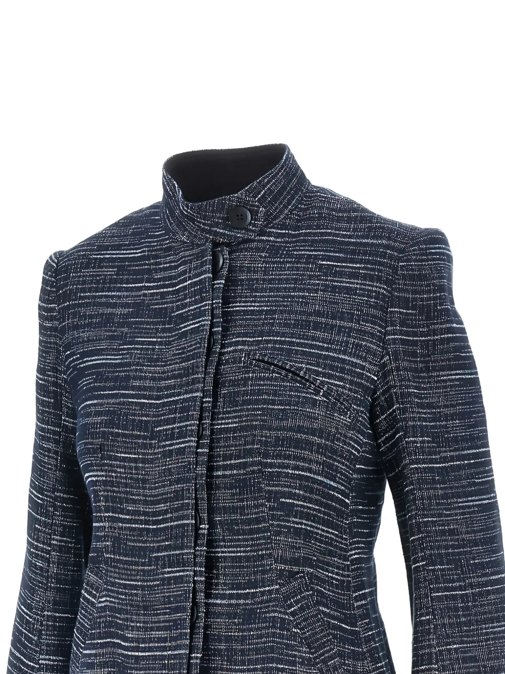  Emporio Armani Denim-effect Jacket - Blue 