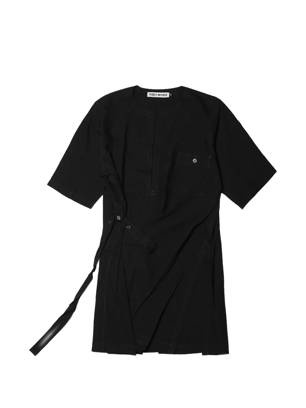 Issey Miyake belted tunic - Schwarz
