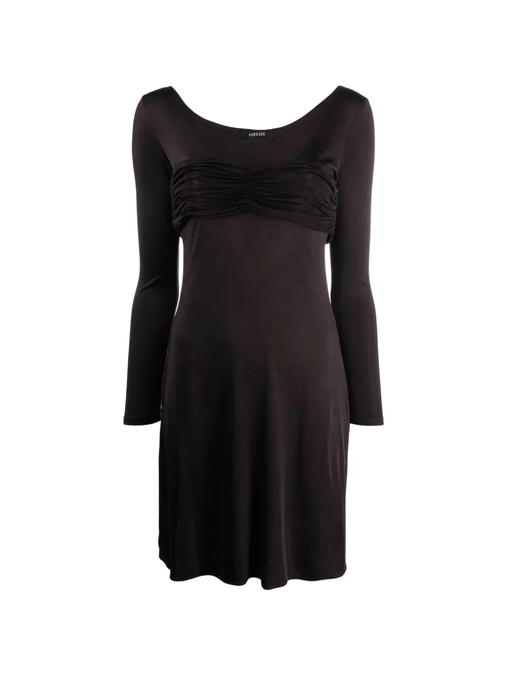 Versace Pre-Owned ruched-detail mini dress - Rosso