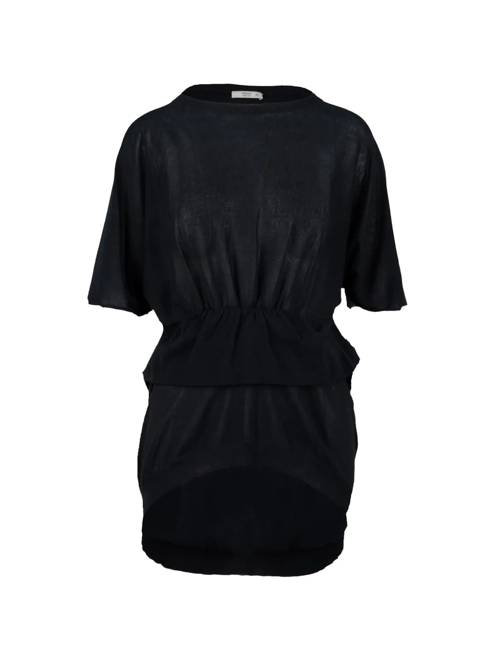 Prada Pre-Owned layered short-sleeve sweater - Nero