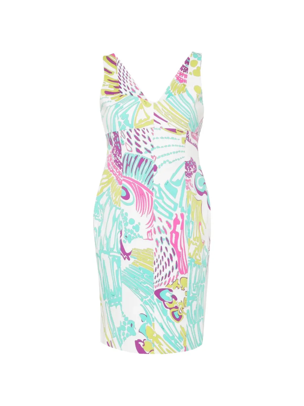 PUCCI Pre-Owned printed mini dress - Bianco