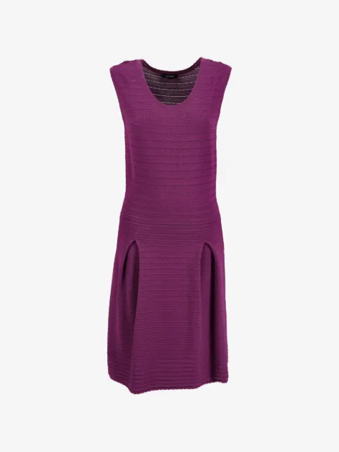 MAX&Co. pleated sleeveless midi dress