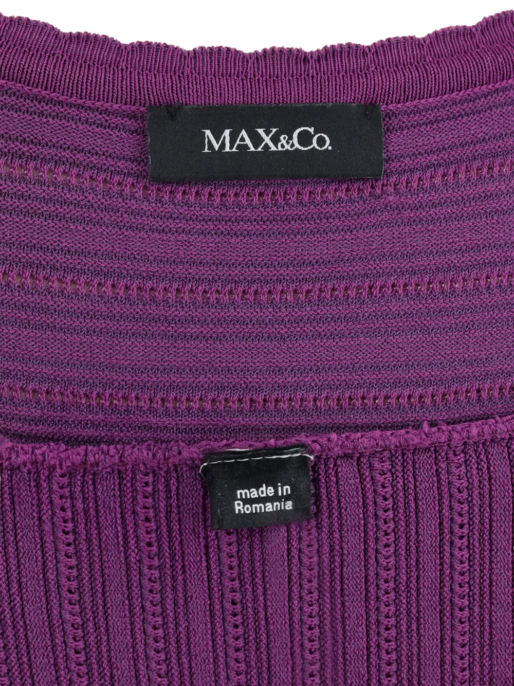  Max&co. Pleated Sleeveless Midi Dress - Purple 