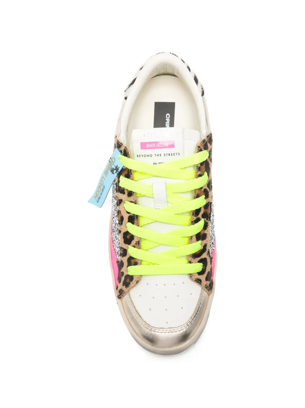 Crime London glitter-embellishment sneakers Zilver