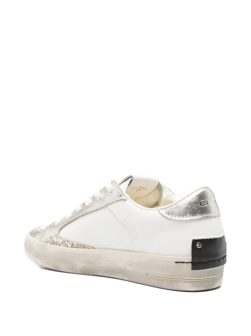 Crime London glitter-embellishment sneakers Wit
