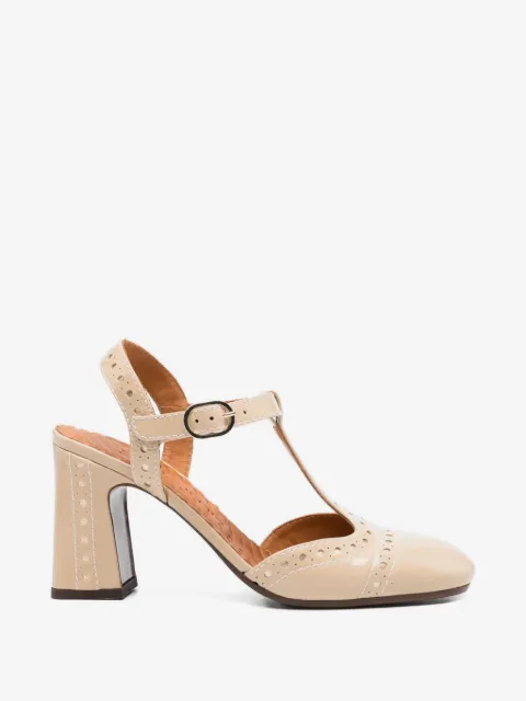 Chie Mihara Mira brogue-detail T-bar pumps