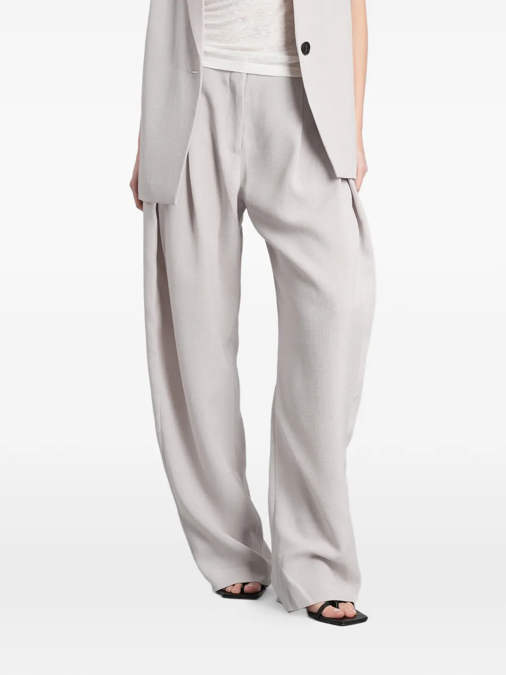 IRO Sonja pleated wide-leg trousers - Grigio