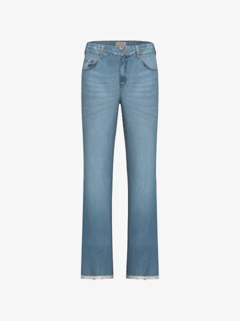 Marella fringe-hem jeans