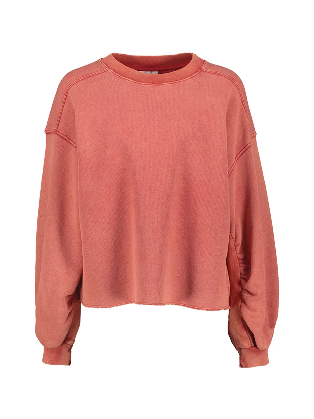 Bellerose Kids logo-print raw-cut sweatshirt - Rosso