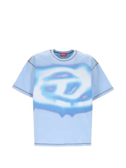 Diesel logo-print contrast-stitch T-shirt