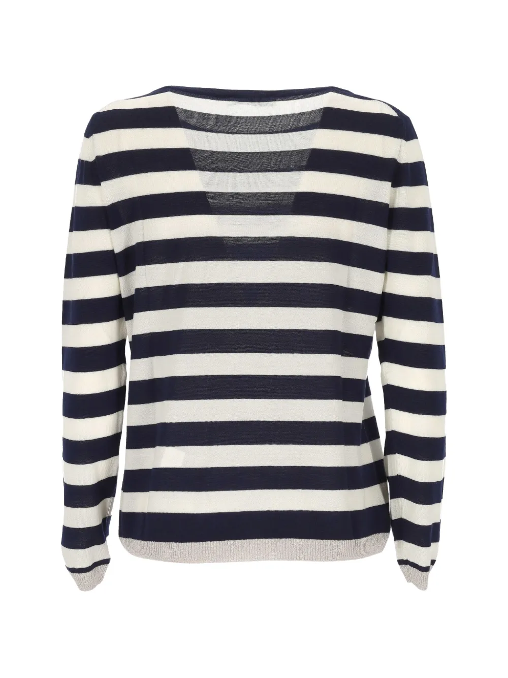 Gran Sasso Gestreepte top met metallic afwerking Blauw