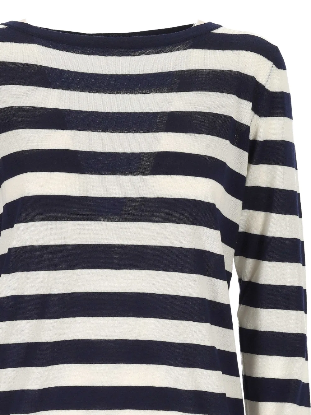 Gran Sasso Gestreepte top met metallic afwerking Blauw