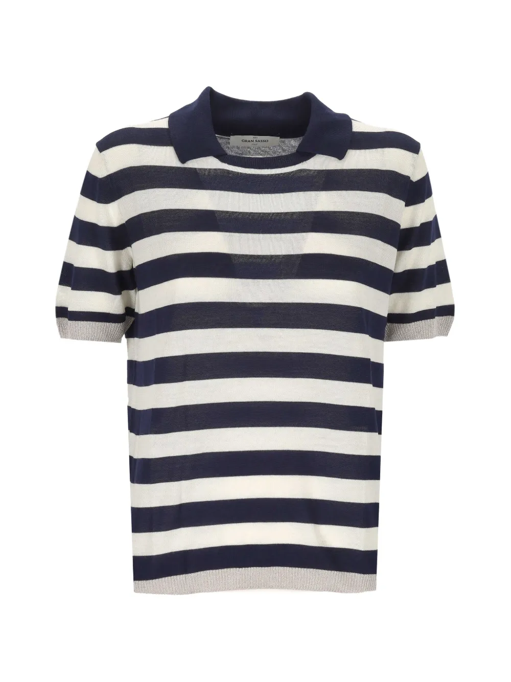 Gran Sasso striped short-sleeve T-shirt - Blu