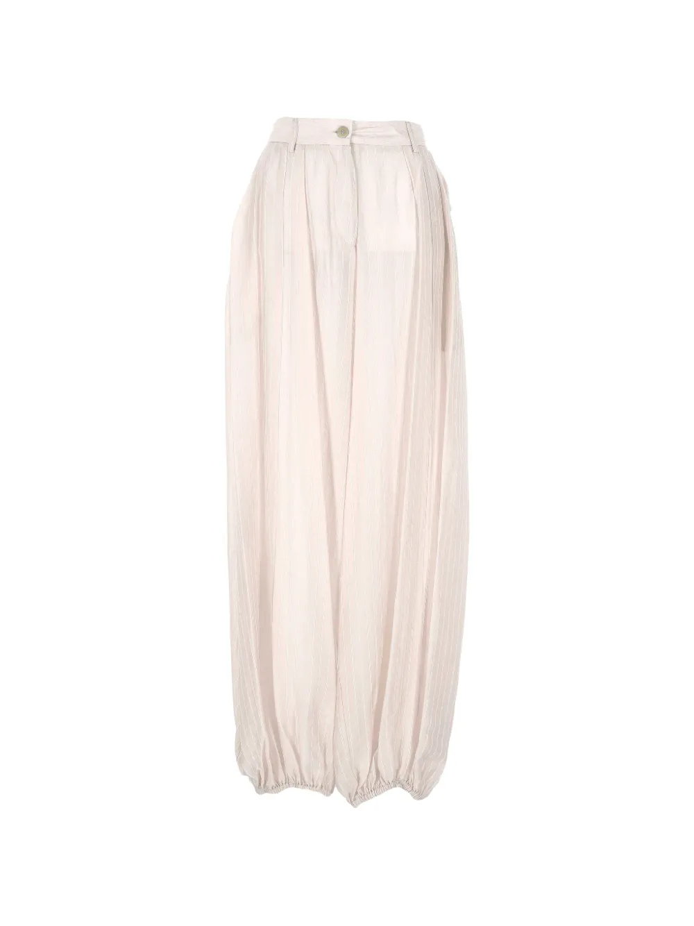 THELATEST pinstripe-pattern elasticated-cuff trousers