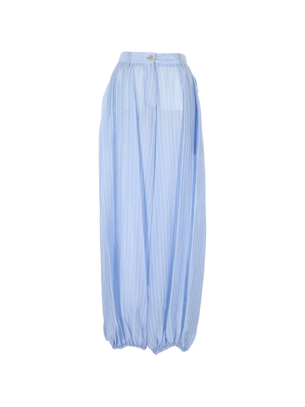 THELATEST vertical-stripe elasticated-cuff trousers - Blu