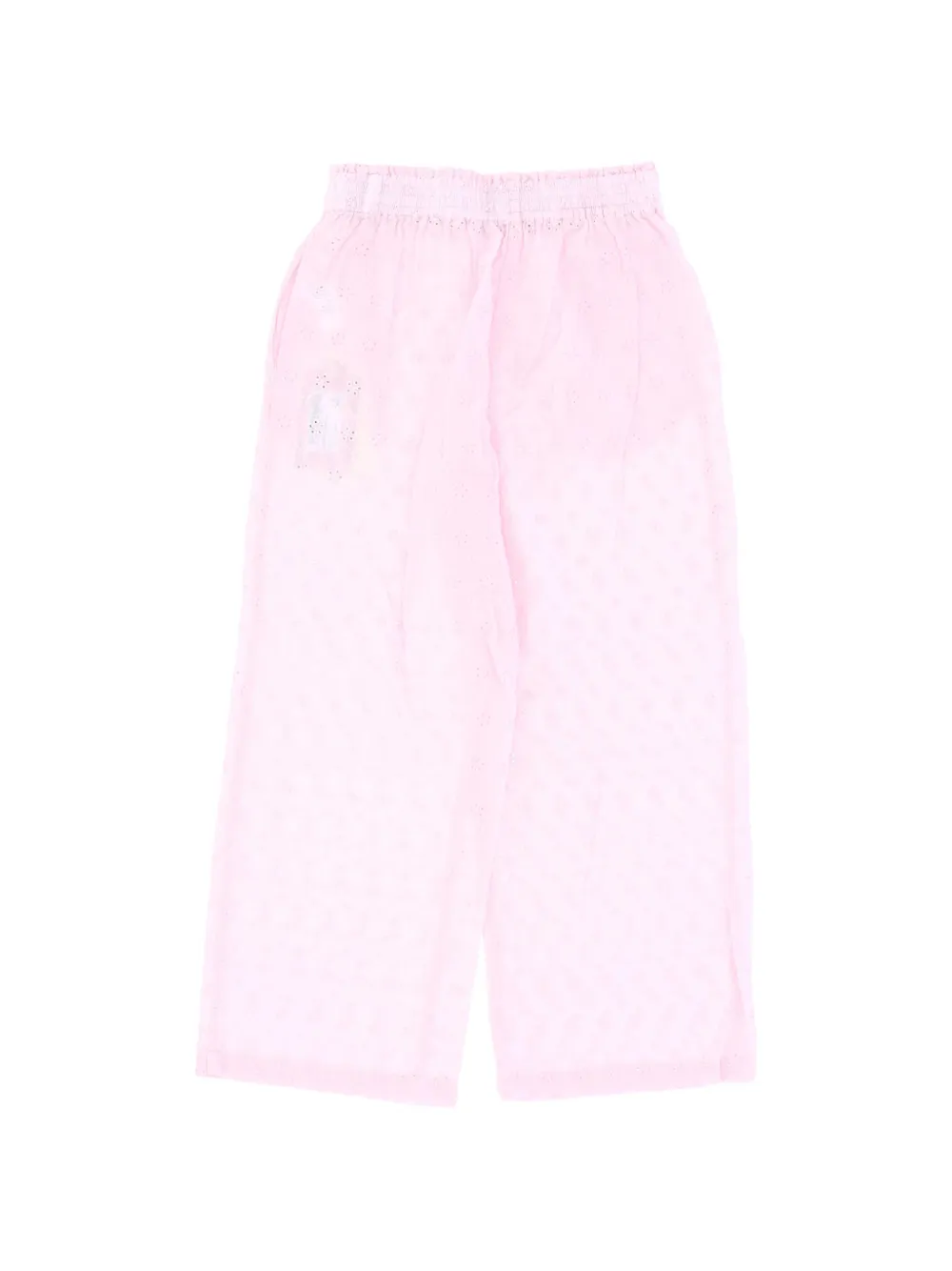 MC2 Saint Barth Kids Patricia broderie anglaise broek Roze