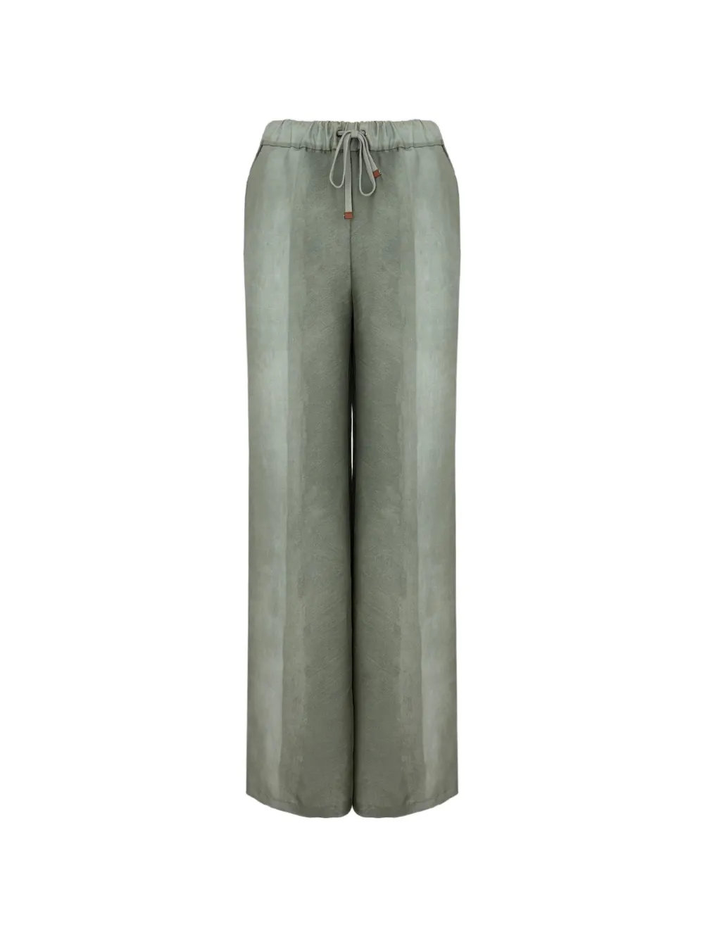 Lorena Antoniazzi striped drawstring-waist trousers - Verde