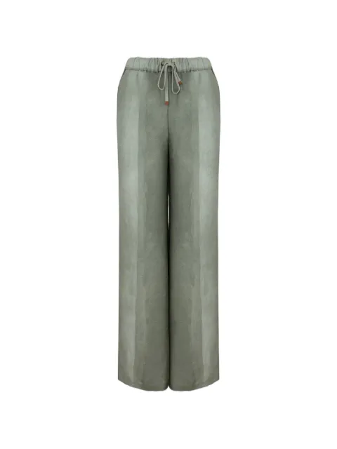 Lorena Antoniazzi striped drawstring-waist trousers