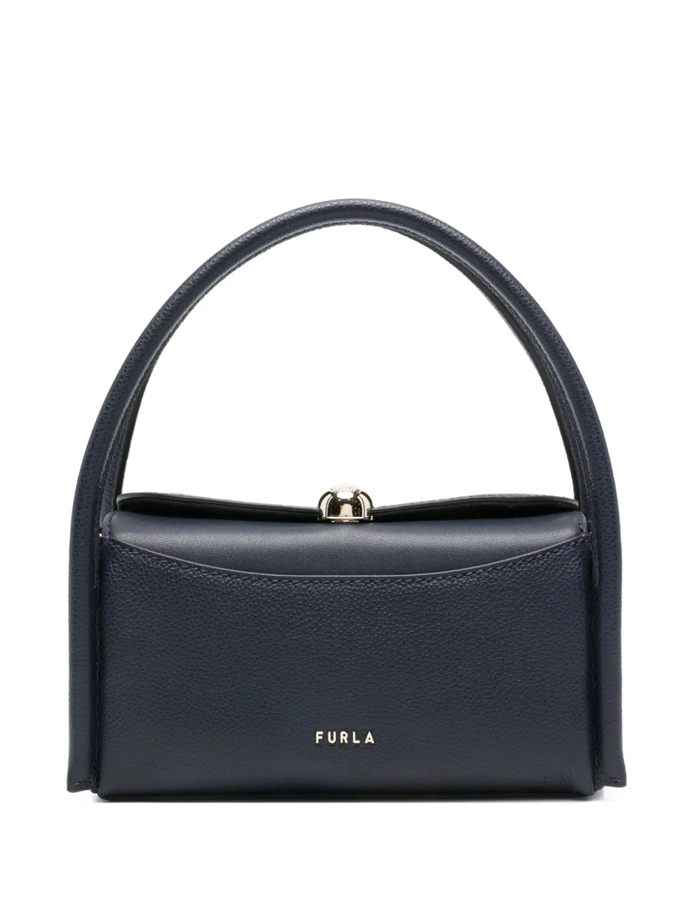 Furla mini Nicole grained-leather Boston bag - Blu