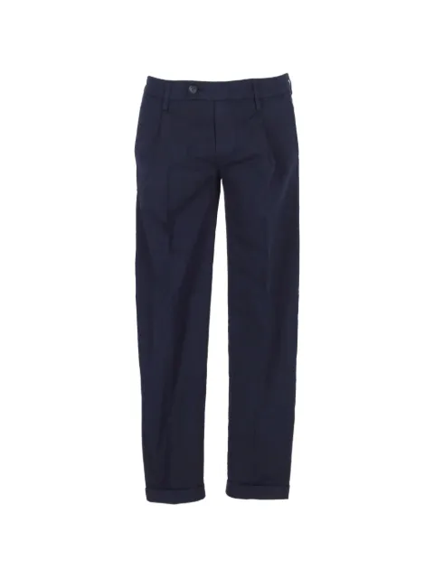 Re-Hash pleated turn-up trousers