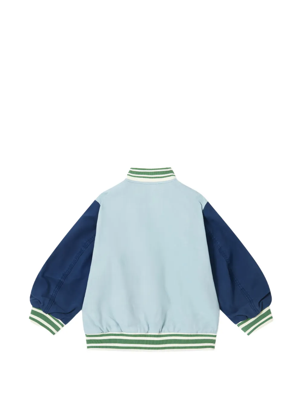 Stella McCartney Kids Katoenen jack met colourblocking Blauw