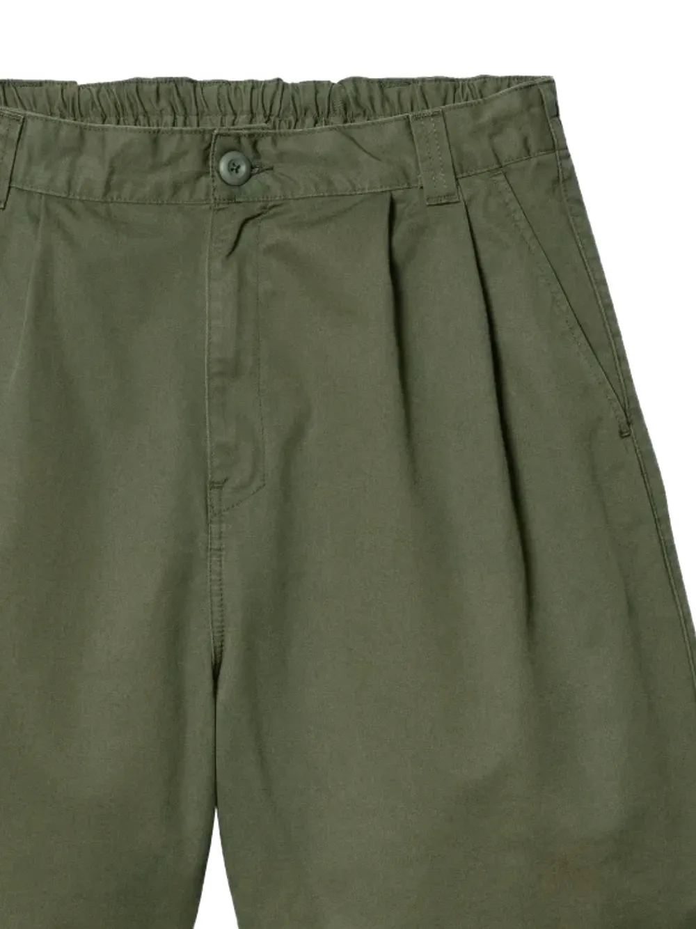 Carhartt WIP Marv geplooide katoenen shorts Groen