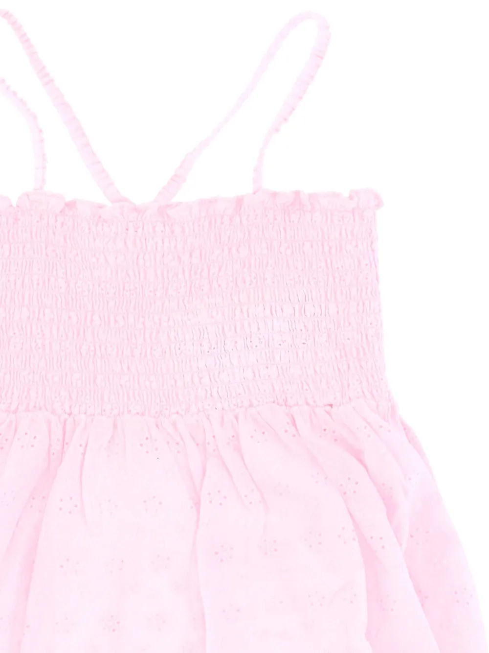 MC2 Saint Barth Kids Top met broderie anglaise afwerking Roze