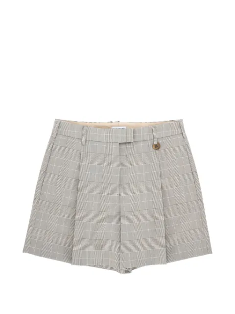 Burberry checked pleated shorts