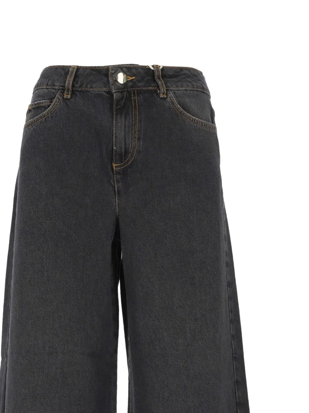 Marella Emme jeans met wijde pijpen Zwart
