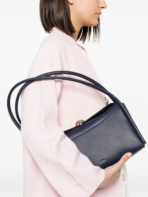 Furla Nicole レザーボストンバッグ M | ブルー | FARFETCH JP