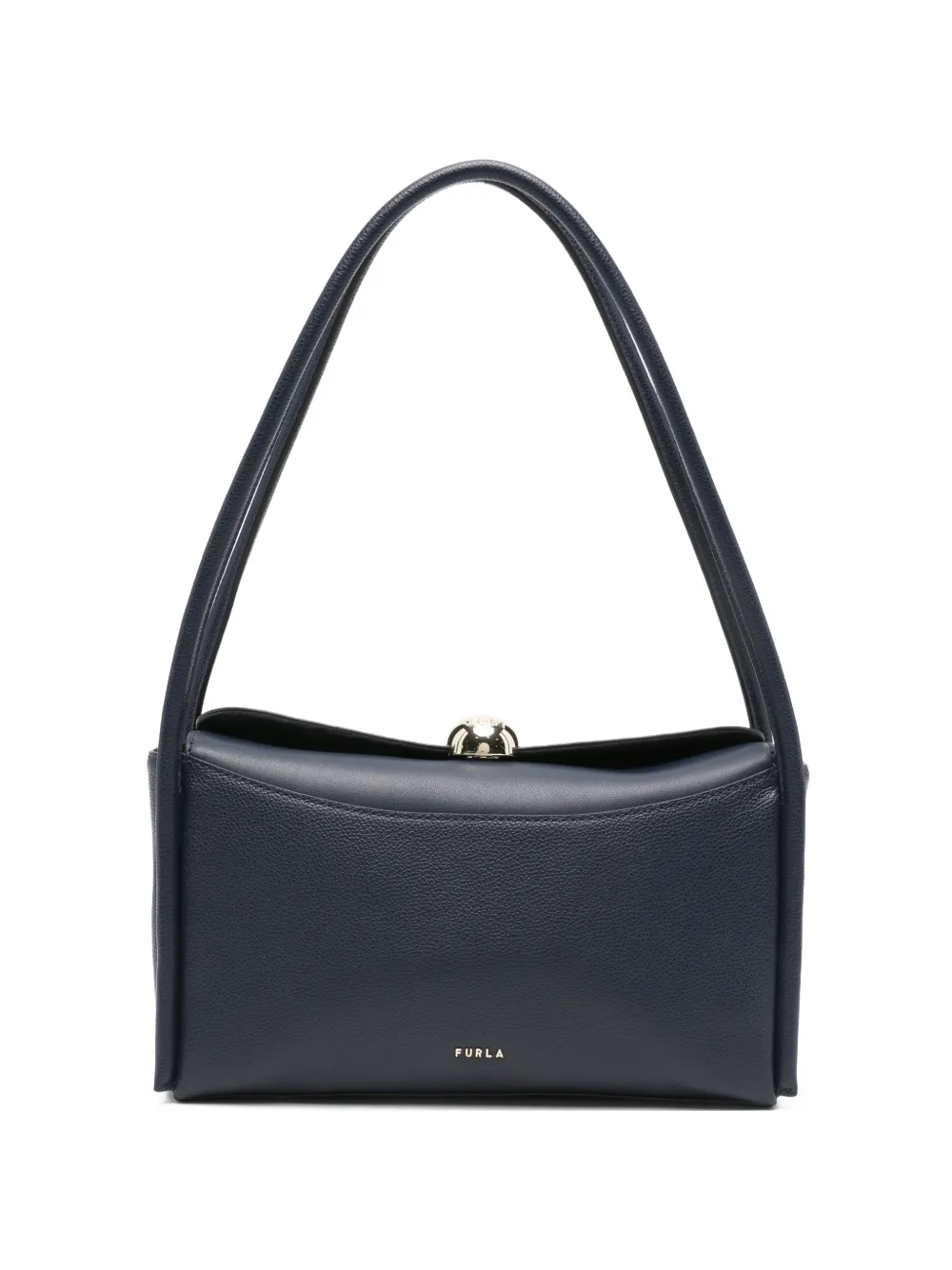 Furla medium Nicole pebbled-leather Boston bag - Blu