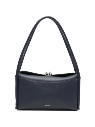 【FURLA 】ボストンバッグ Furla Nicole レザーボストンバッグ M | ブルー | FARFETCH JP