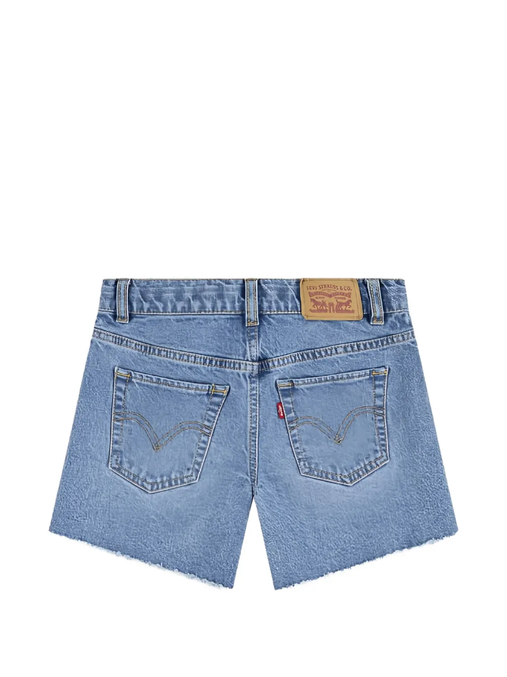 Levi's Kids Shorts met franje Blauw